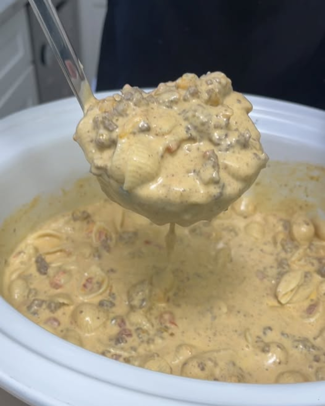 Creamy Loaded Nacho Beef & Shells