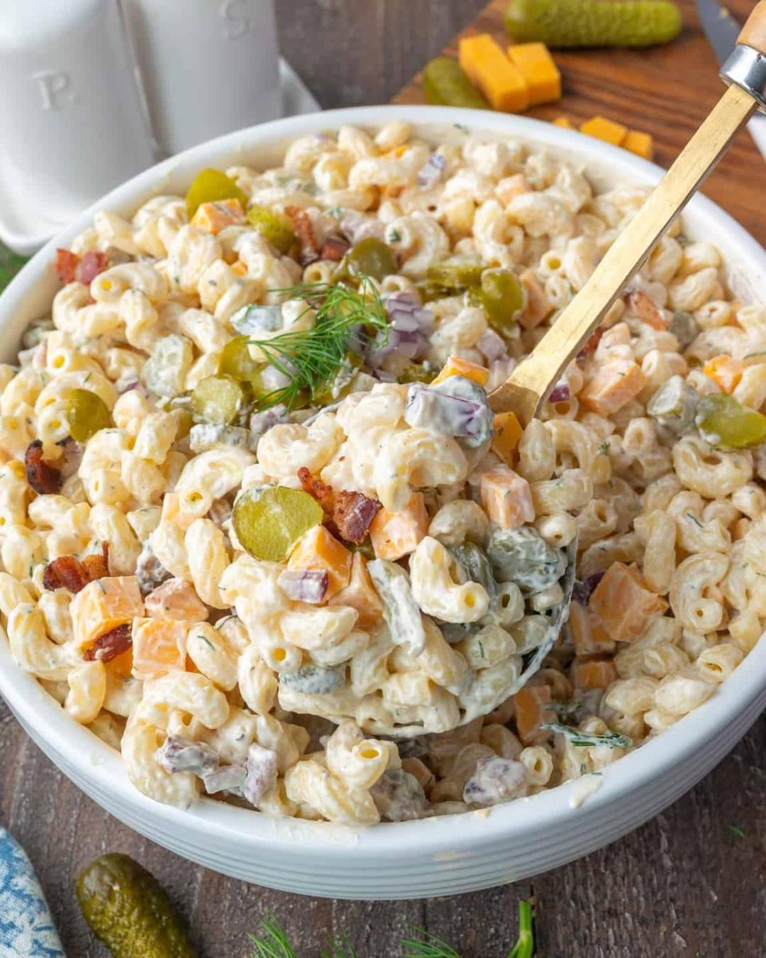 Dill Pickle Pasta Salad Recipe (Creamy, Tangy & Easy Summer Side Dish)