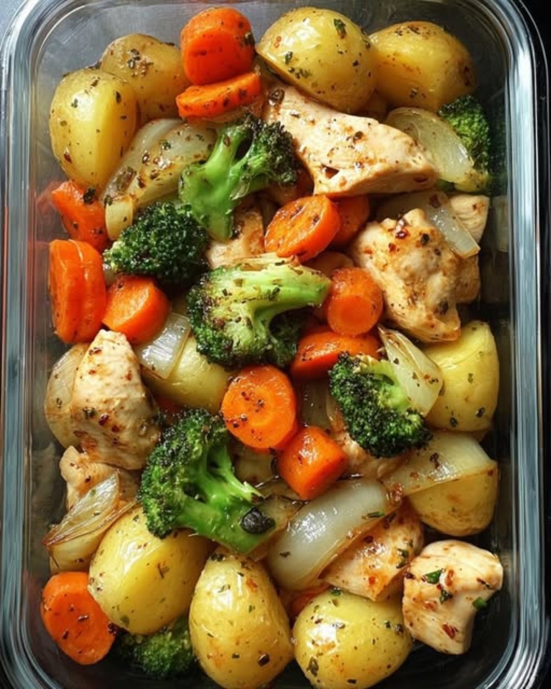 Garlic Herb Chicken Veggie Power Box