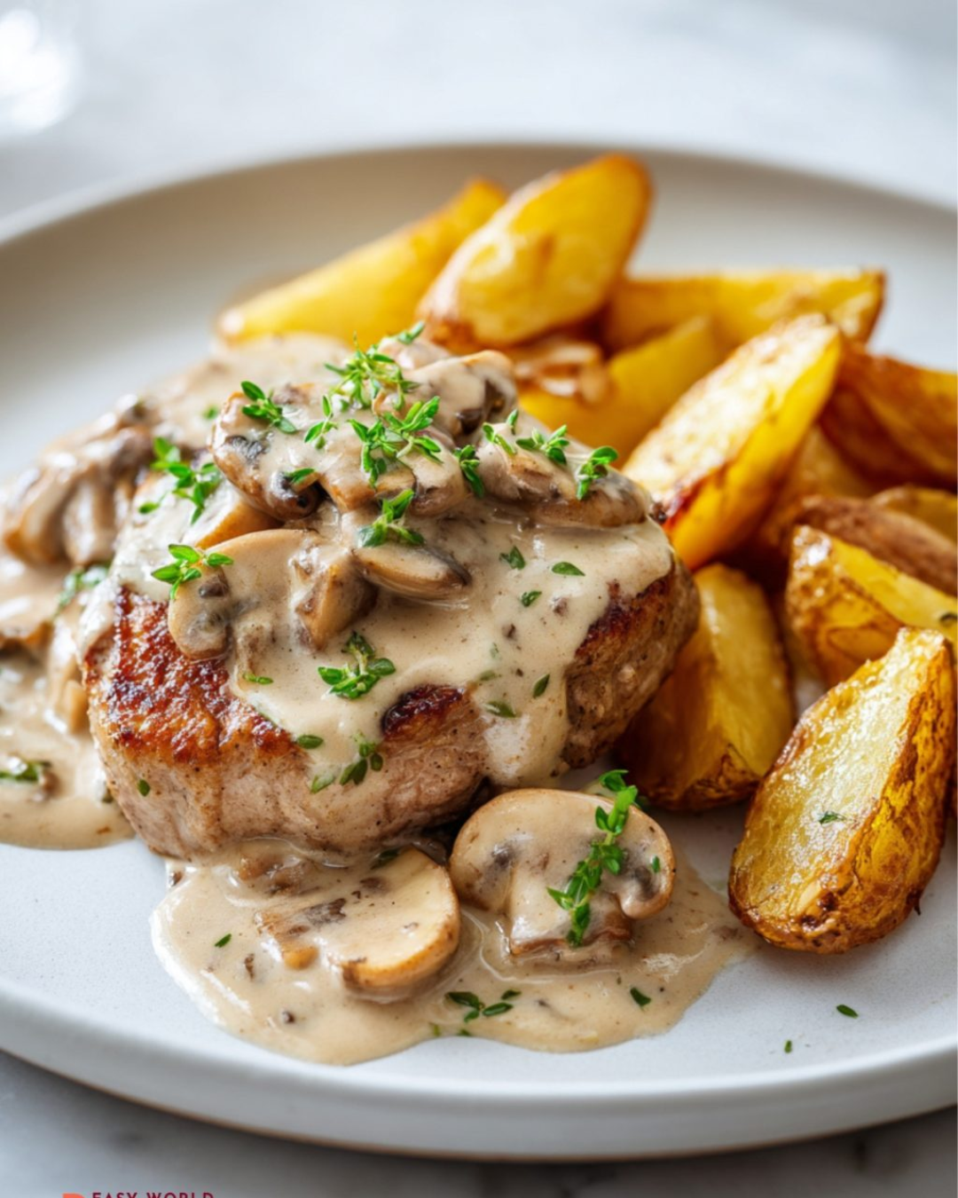 Schweinelendchen Recipe– German Pork Tenderloin with Mushroom Sauce