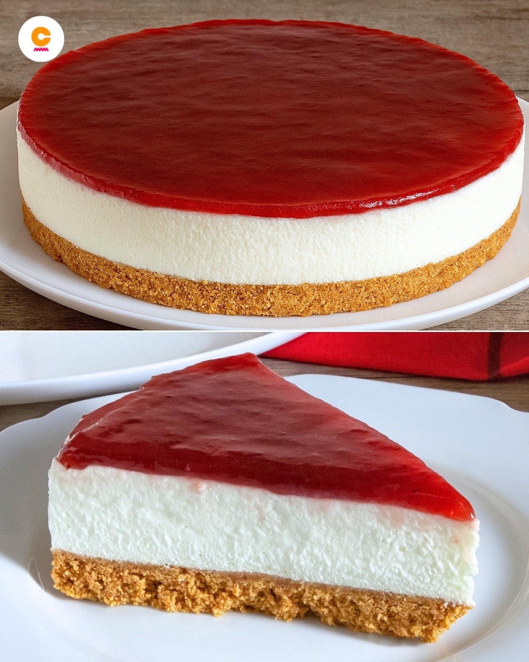 No-Bake Cheesecake With Jam Topping (Easily Customizable Recipe!)
