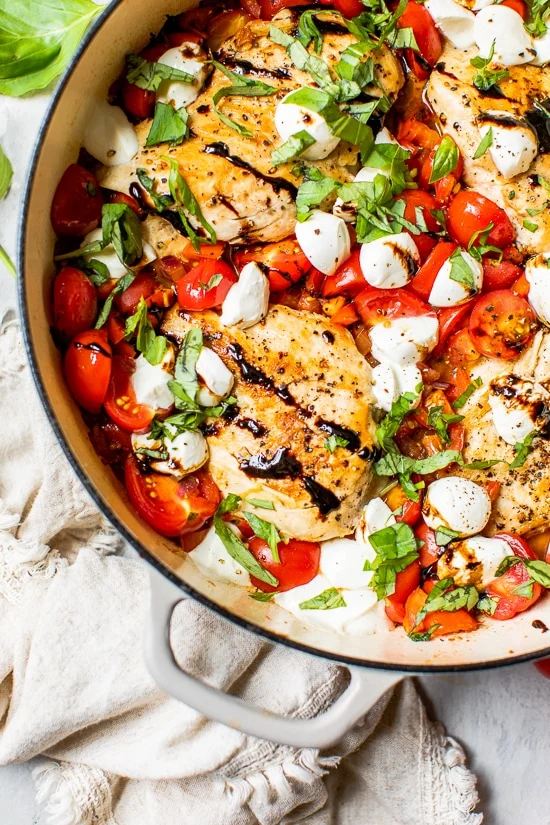 Chicken Caprese Skillet